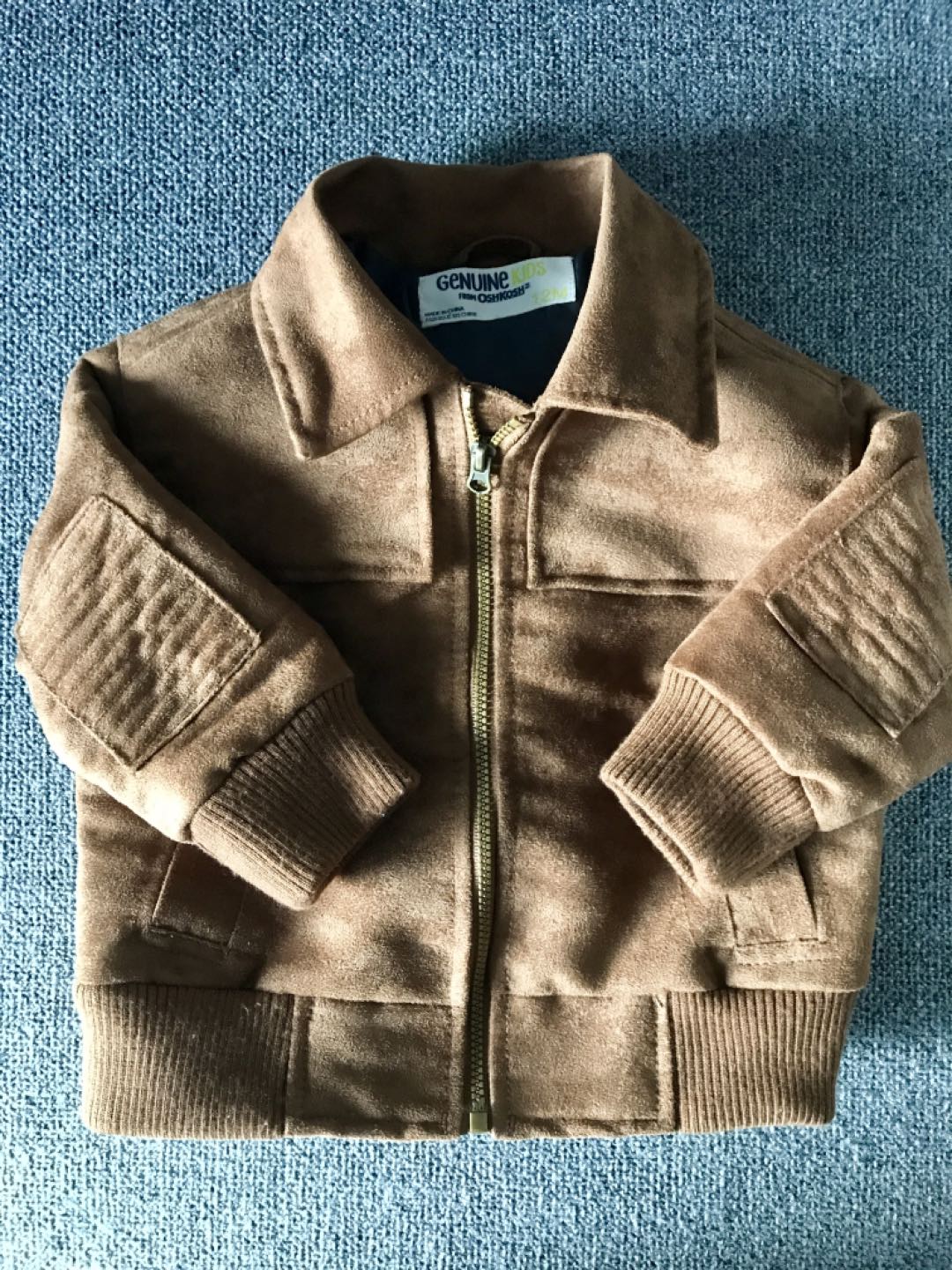New 12 month suede jacket