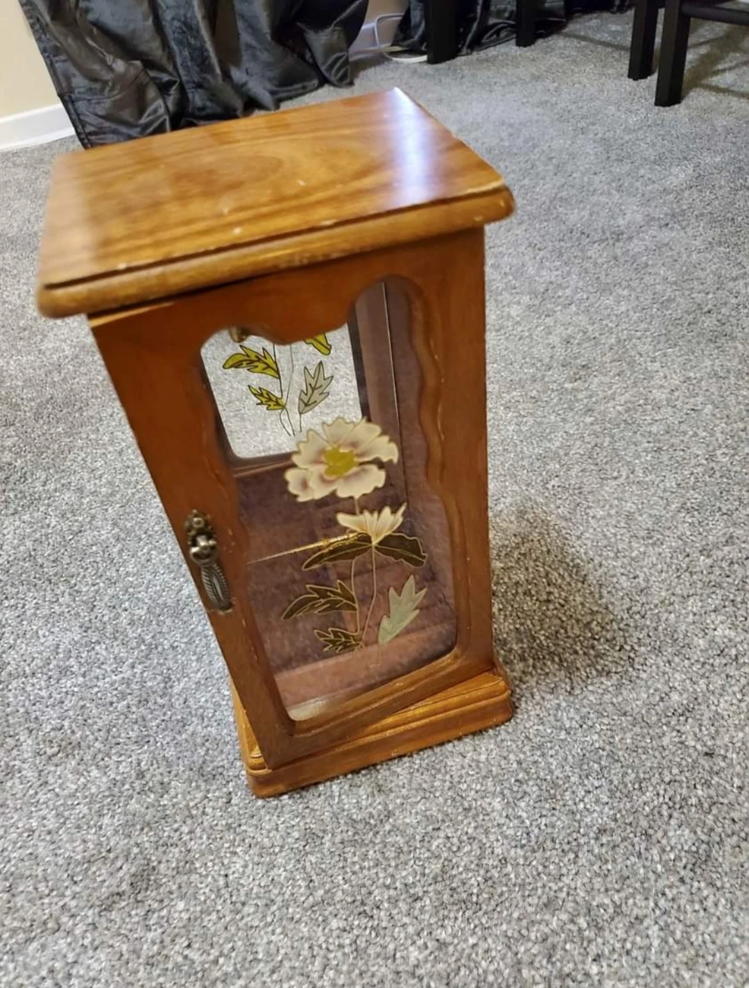 Vintage Wooden Dressar Top Armoire-Gunther Mele Jewelry Box