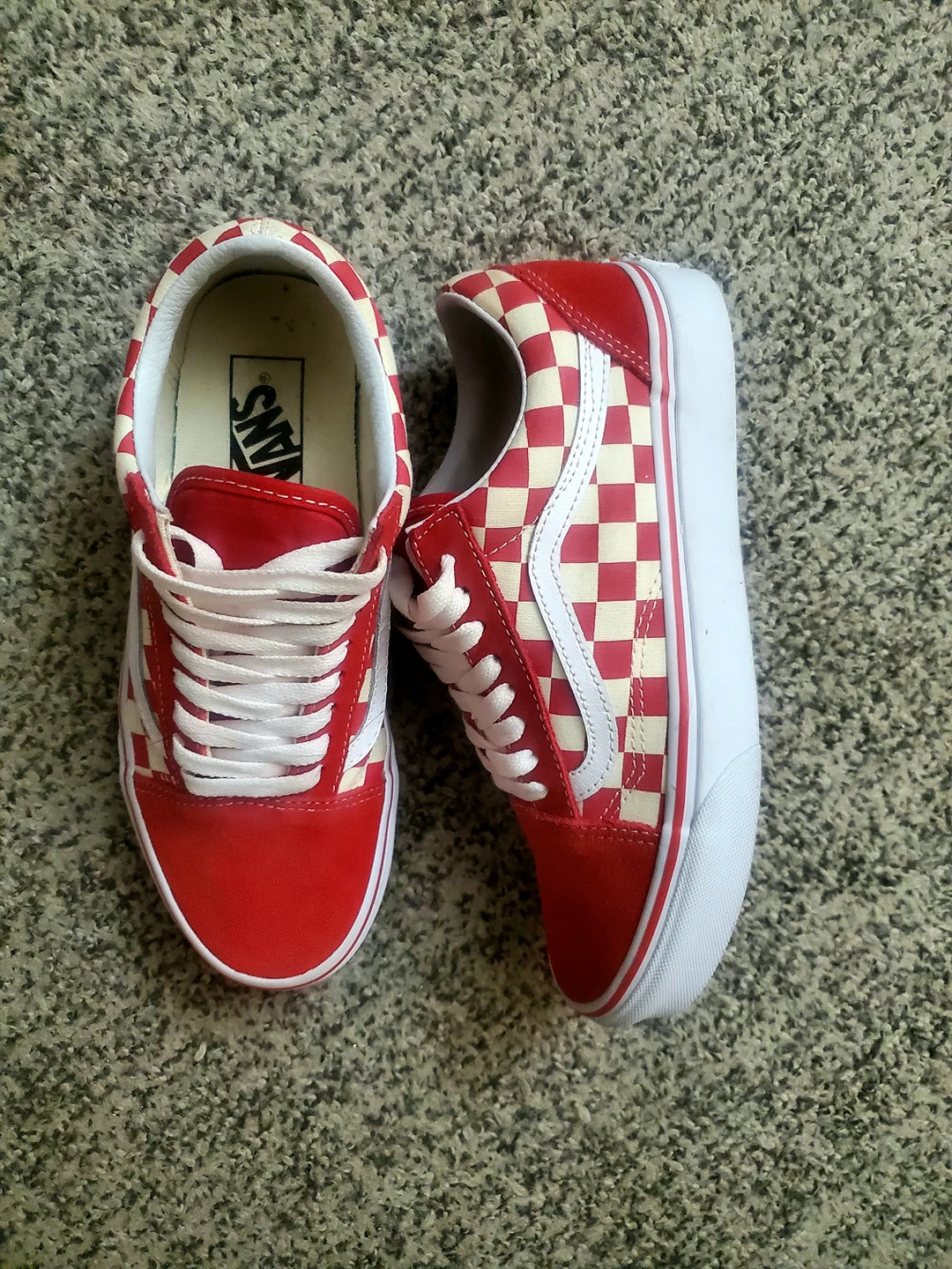 Brand new Vans - red and white sz 8 - photo 2
