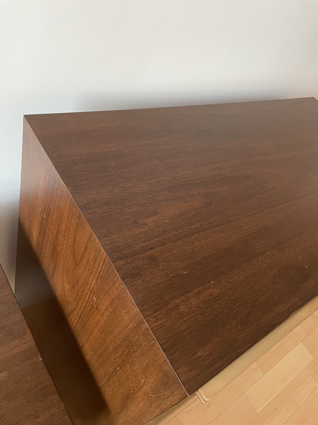 A set of West Elm Nightstand and 6 Drawer Dresser - photo 3