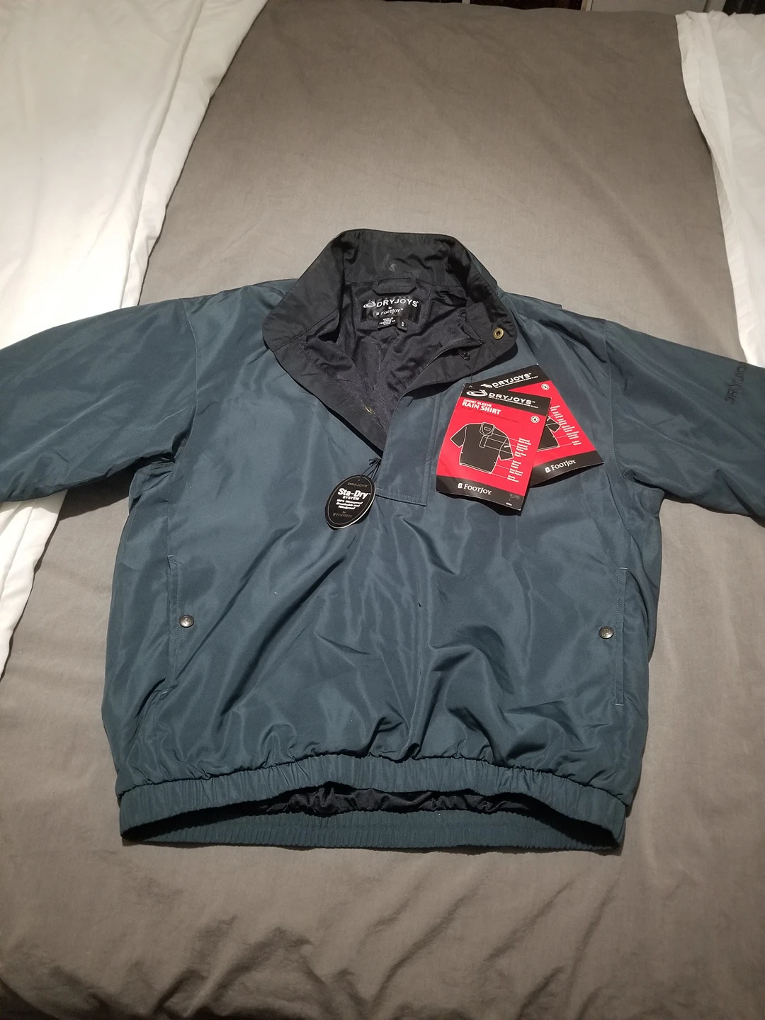 Dryjoy green short sleeve golf jacket size small thumbnail