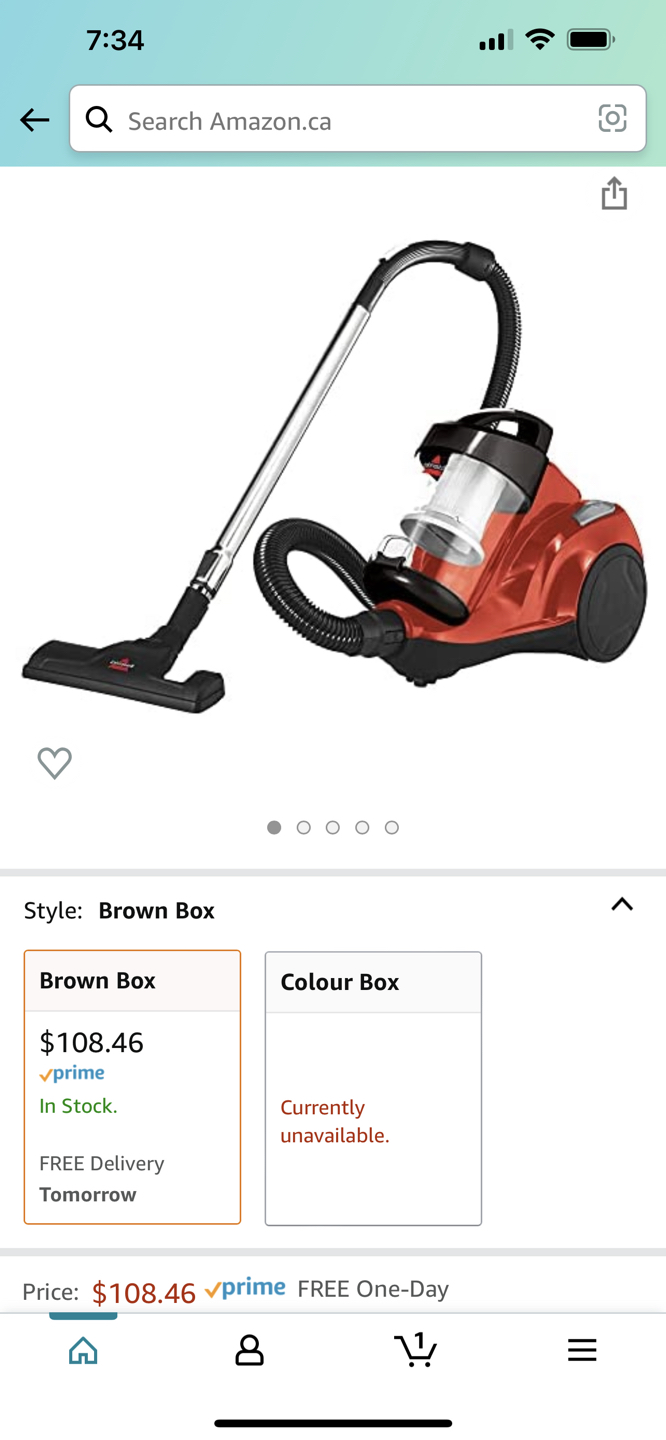 Bissell Canister Vacuum, Like New thumbnail
