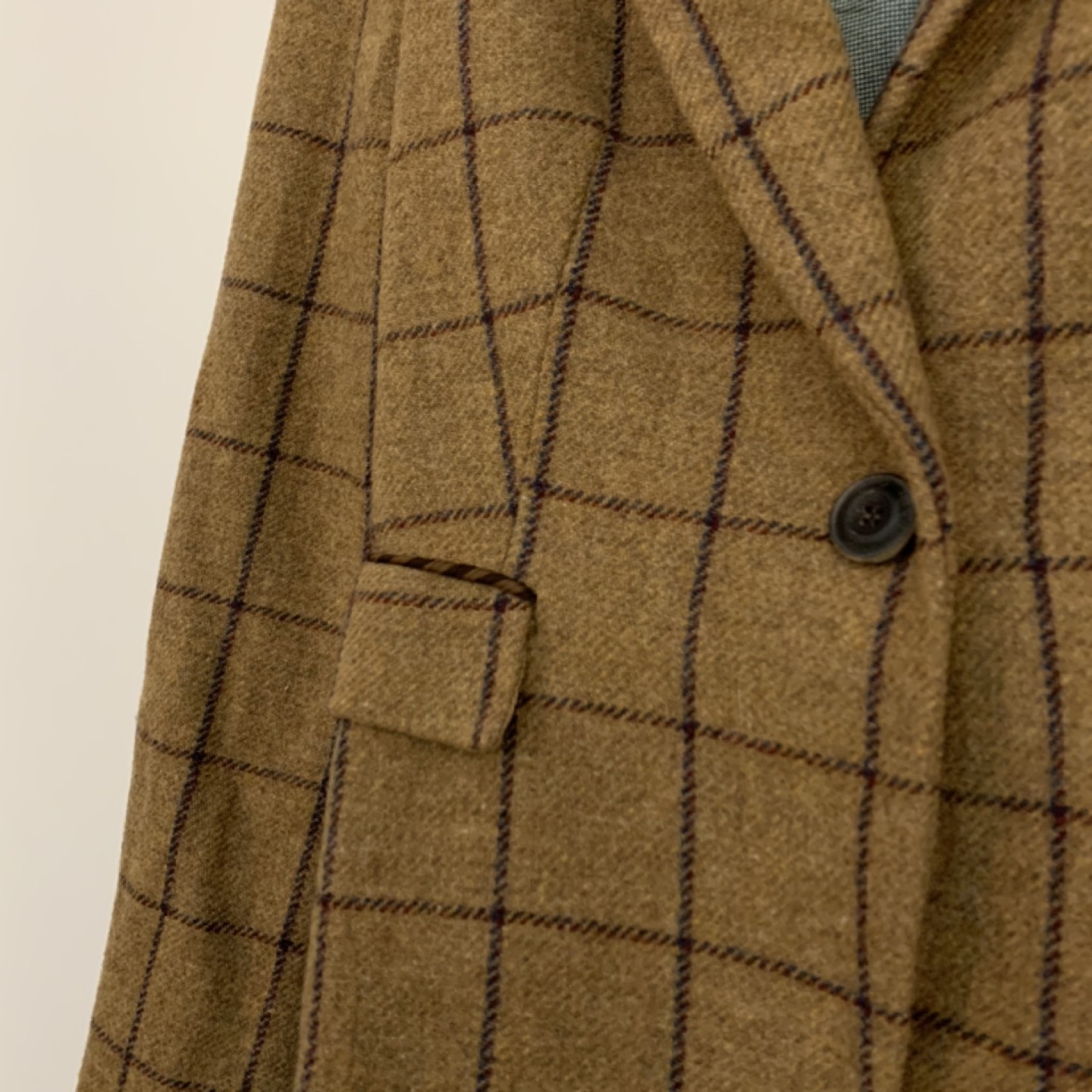 Wool blazer suit Zara women’s size small plaid brown tan   - photo 4