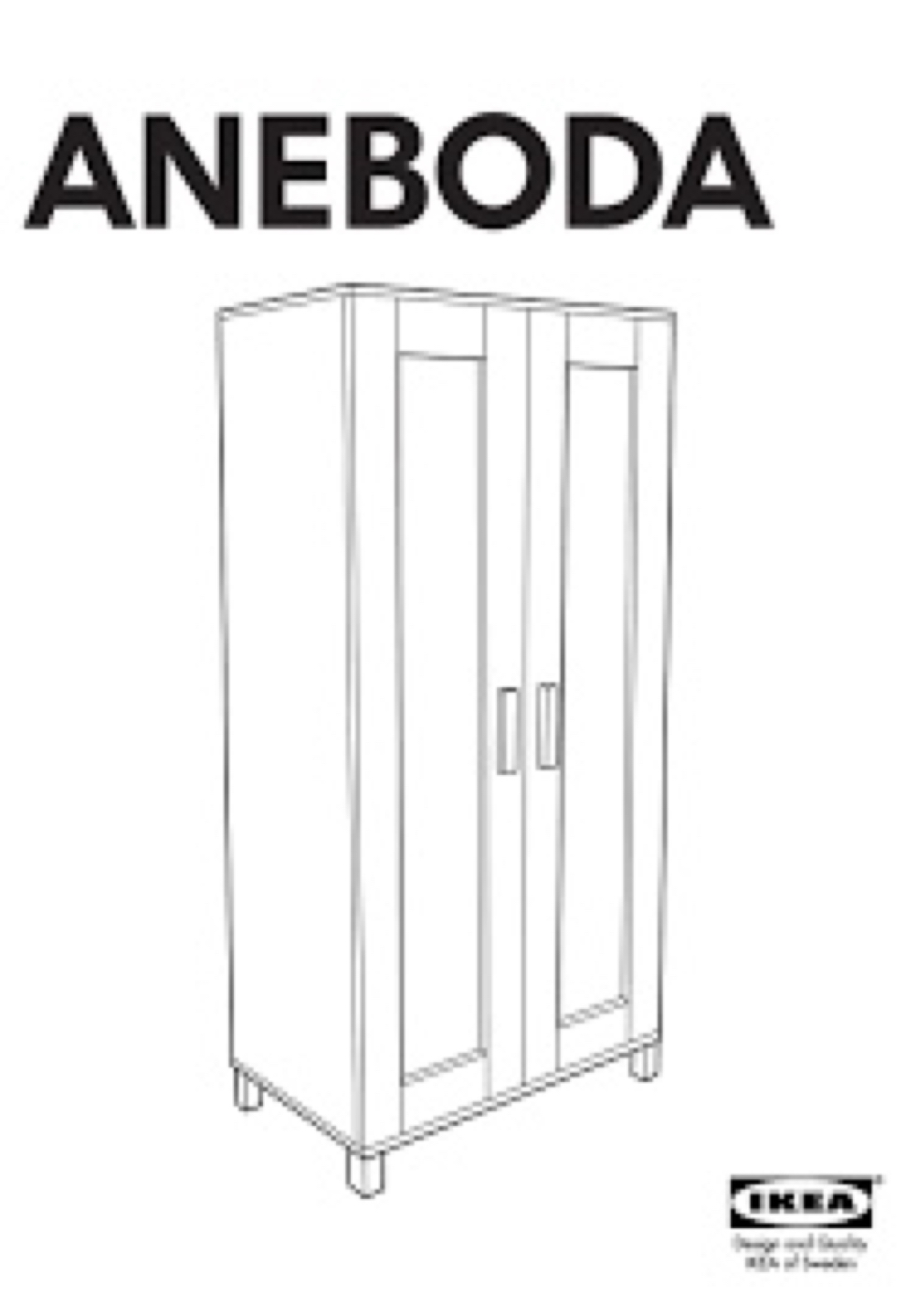 Brand new aneboda ikea wardrobe - photo 2
