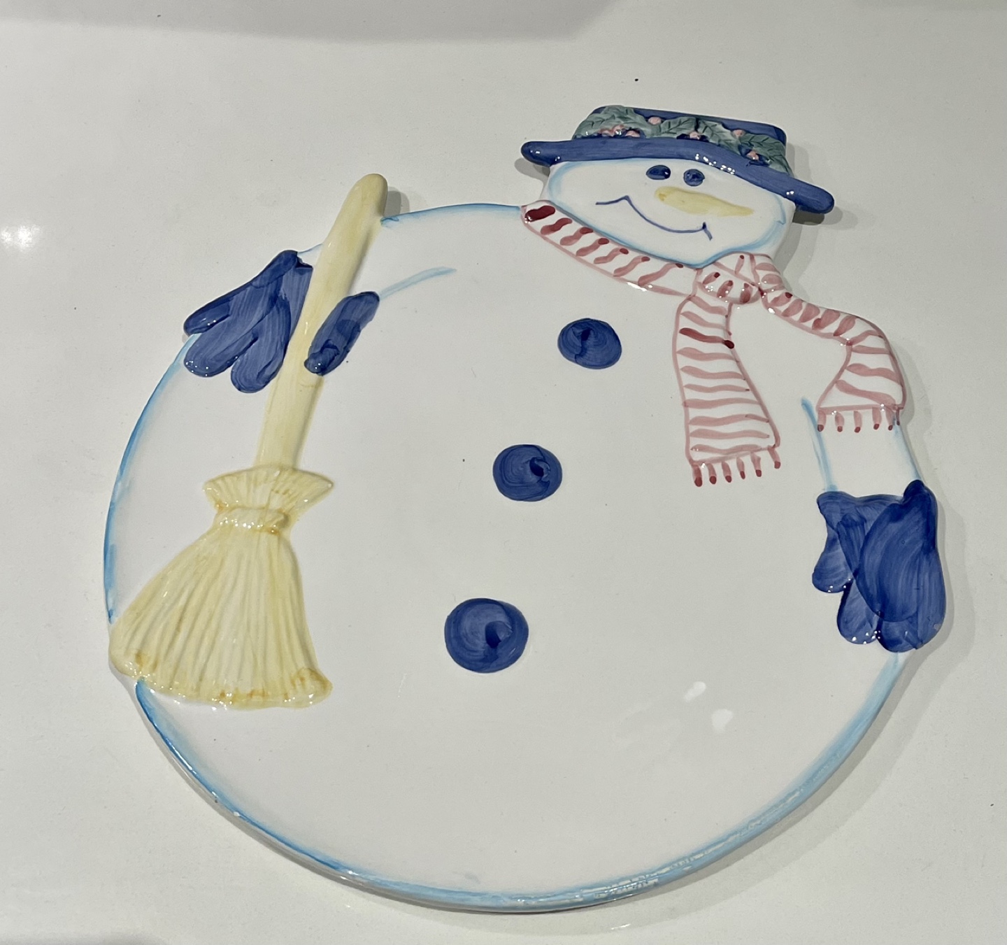 Snowman Ceramic Plater image indicator(2)