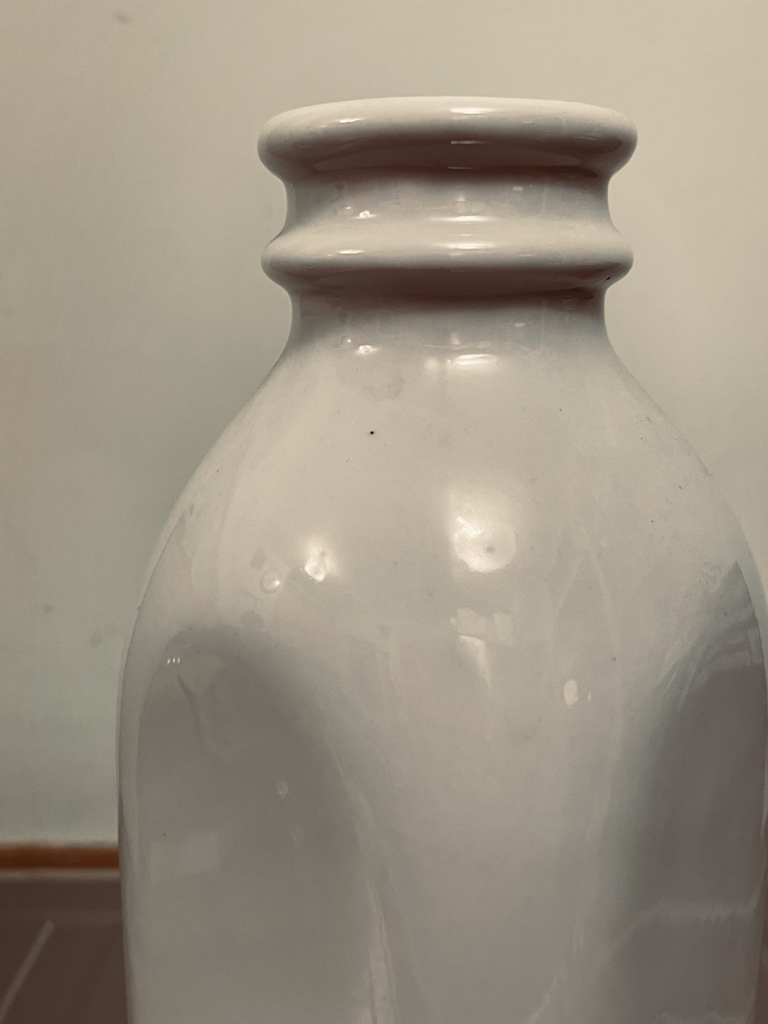 Crate & Barrel Large Porcelain Milk Bottle thumbnail