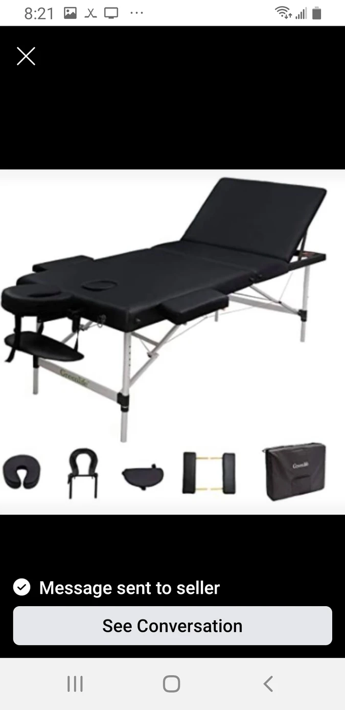 GreenLife Aluminum 84"L 3-Section Portable Bed - photo 2