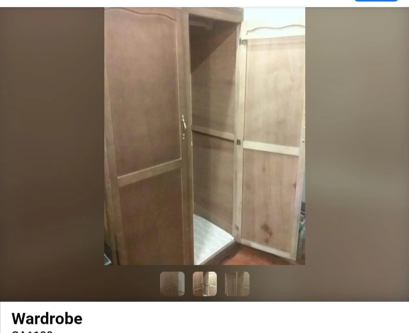 1 Wardrobe with double doors packaged to moving need gone ASAP - photo 3