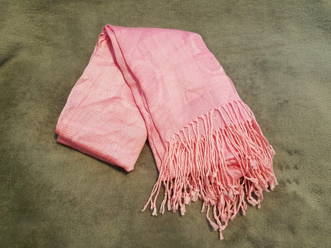 Light pink scarf / shawl