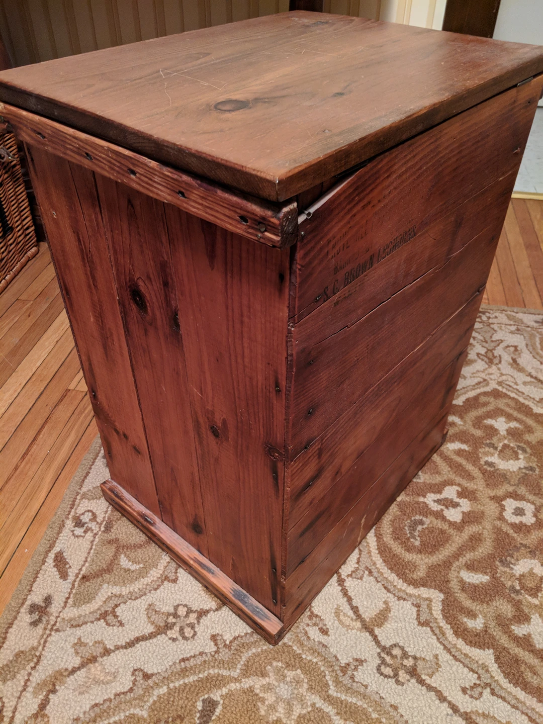 Vintage wooden box crate - photo 2