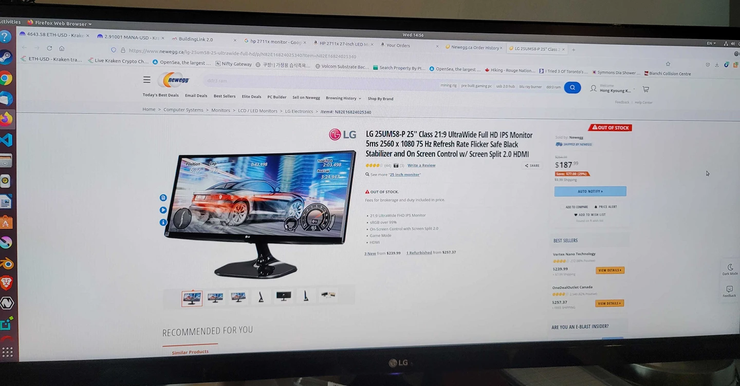 LG 25UM58-P 25" 21:9 UltraWide Full HD  5ms 2560 x 1080 75 Hz
