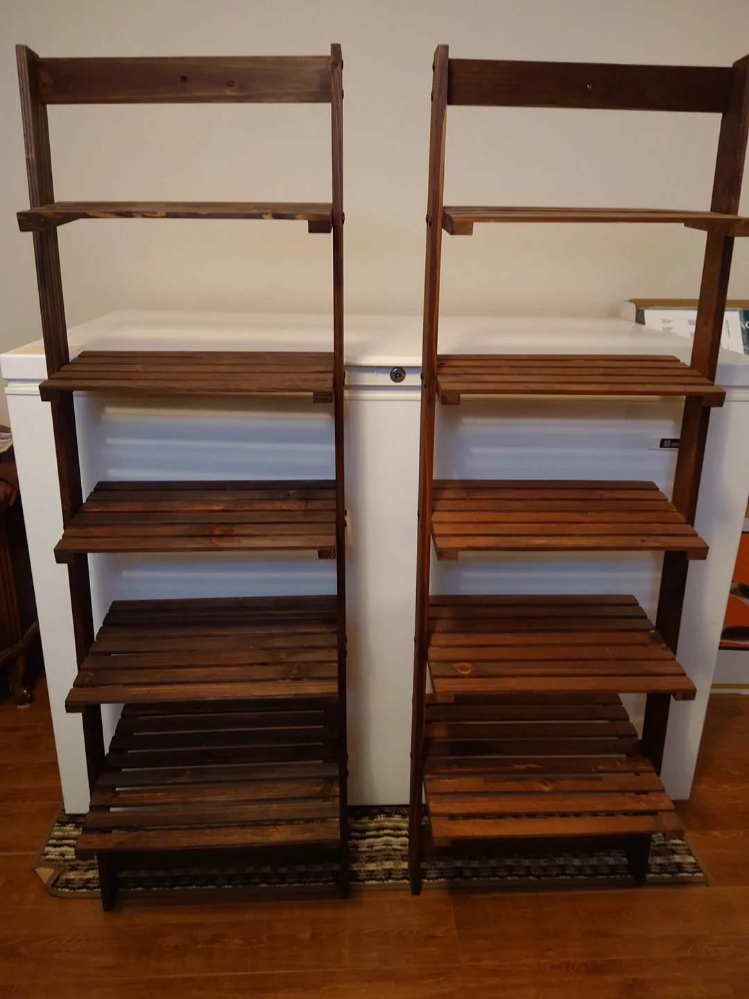 Two Ladder shelves