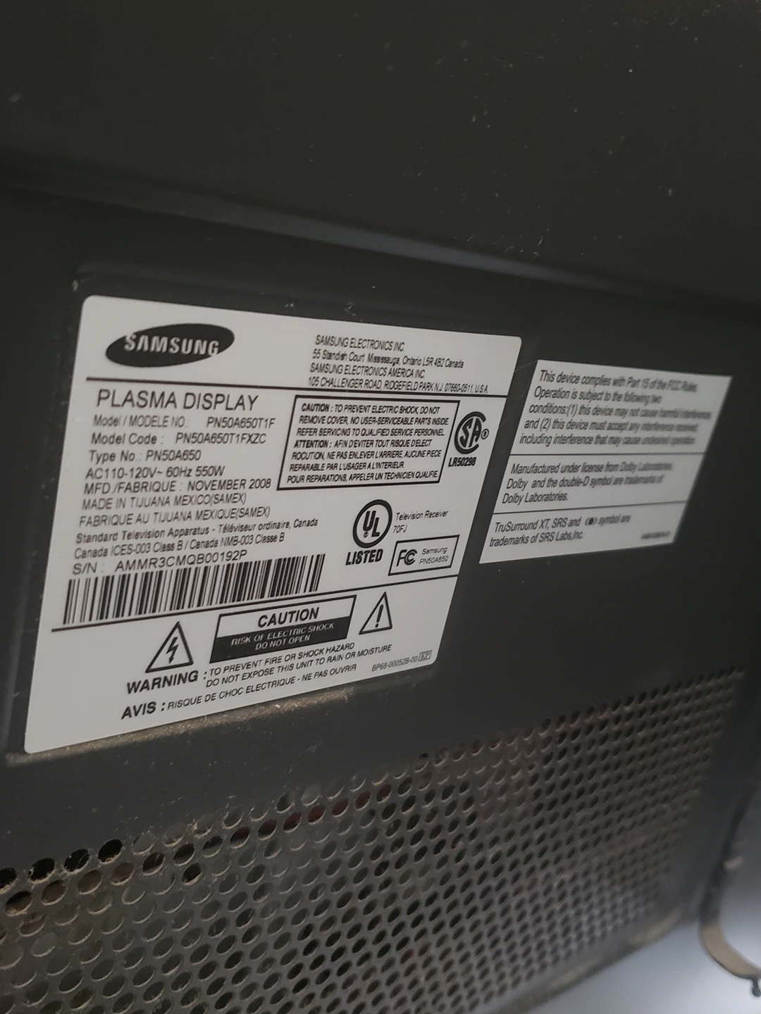 Samsung plasma tv 49x30 " - photo 4