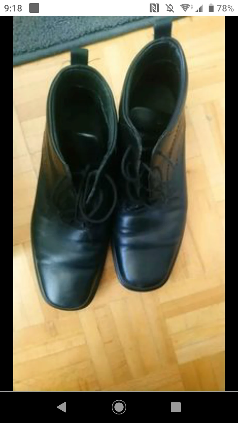 ecco men black mini boots size 41 European thumbnail