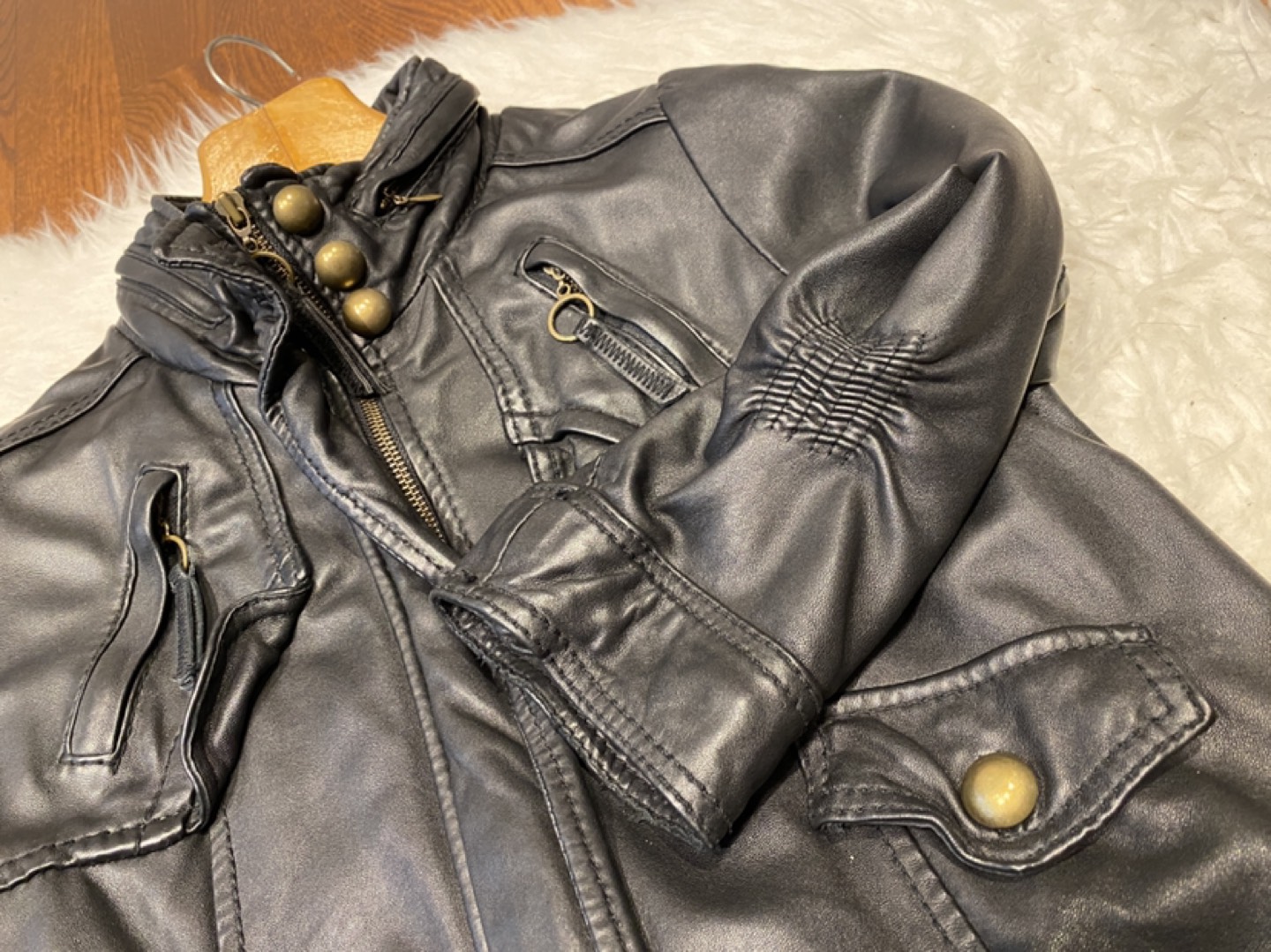Petite Leather Jacket image indicator(4)