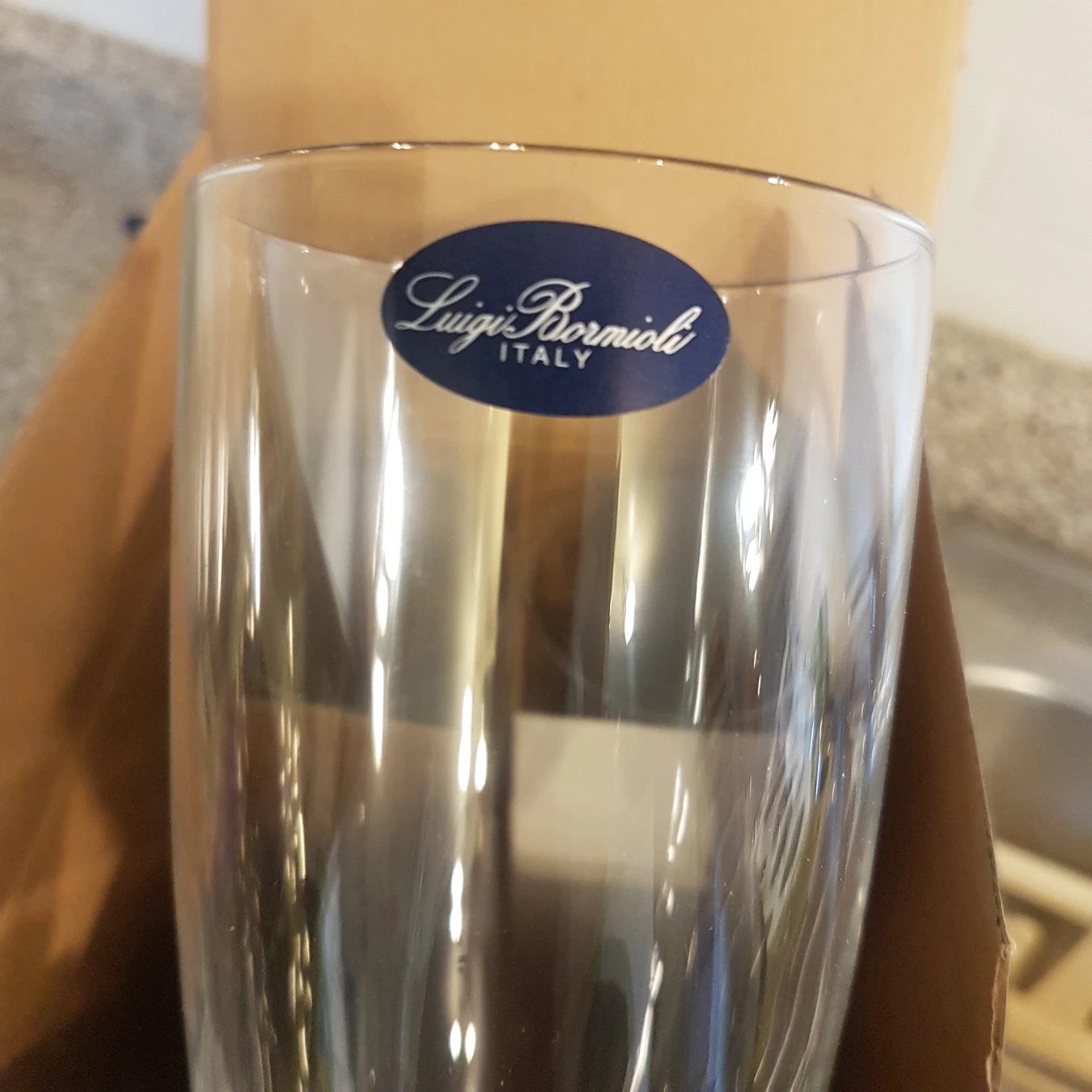 Footed Pilsner Glass Set of 4 - BNIB - photo 5