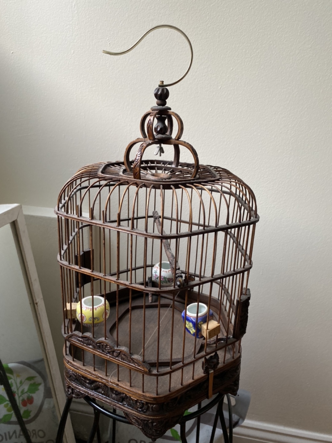 Birds wooden cage