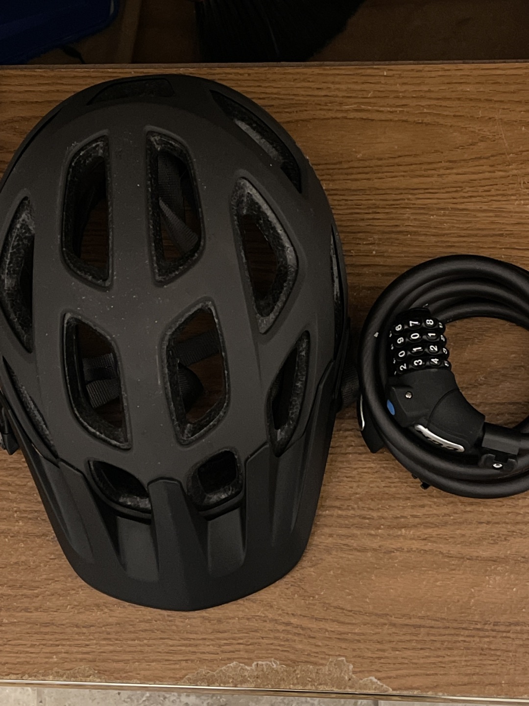 Helmet and cycle lock