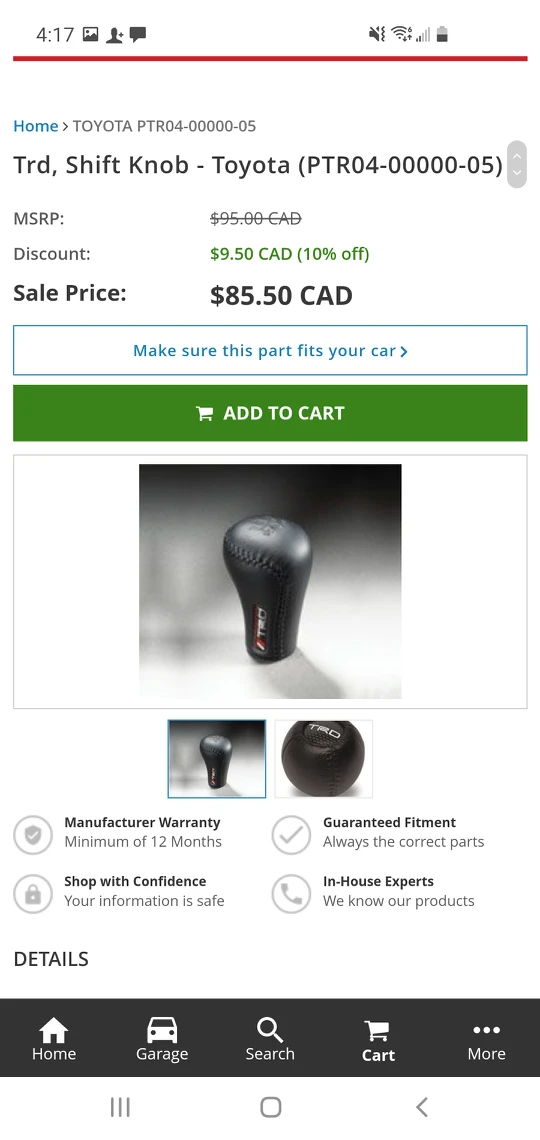 TRD racing Gear Knob. - photo 4