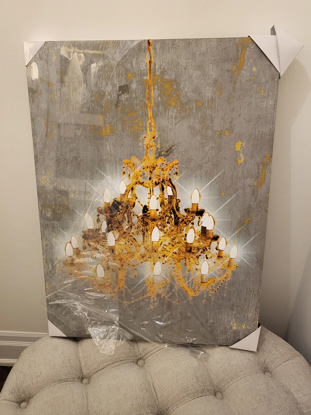 grand chandelier led wall art for sale( - photo 2