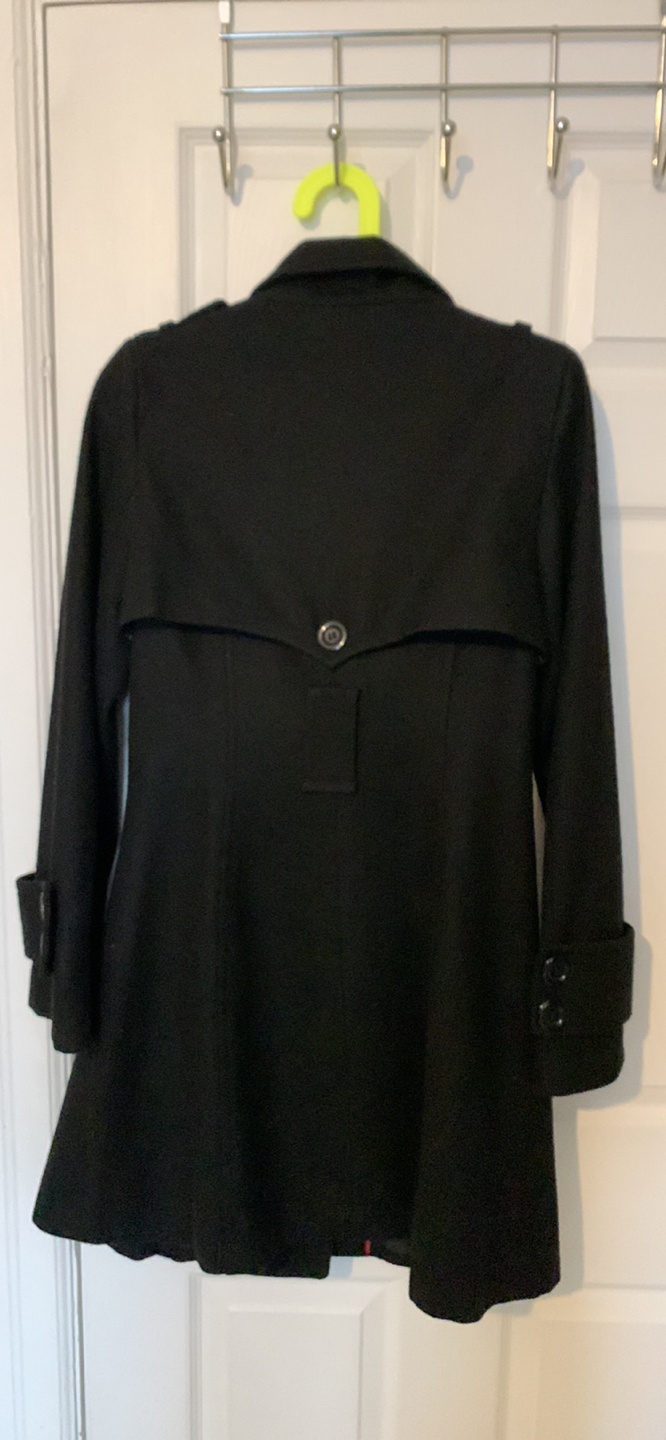 GUC black wool coat medium - photo 2