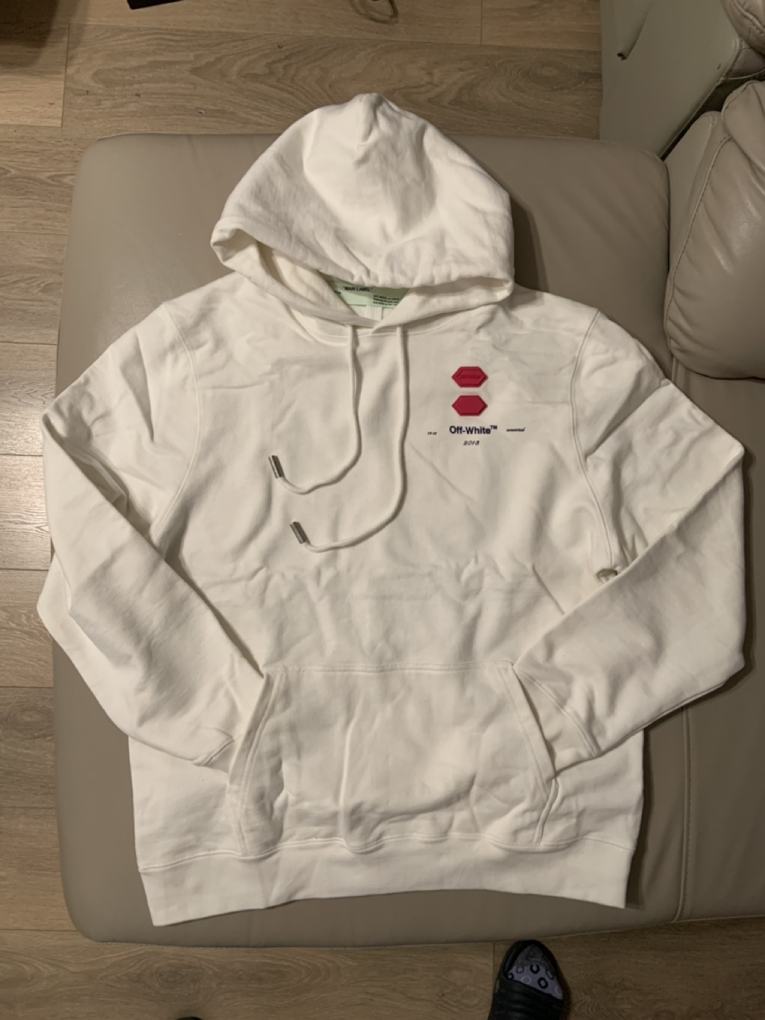 Main label off-white TM White hoodie - photo 5