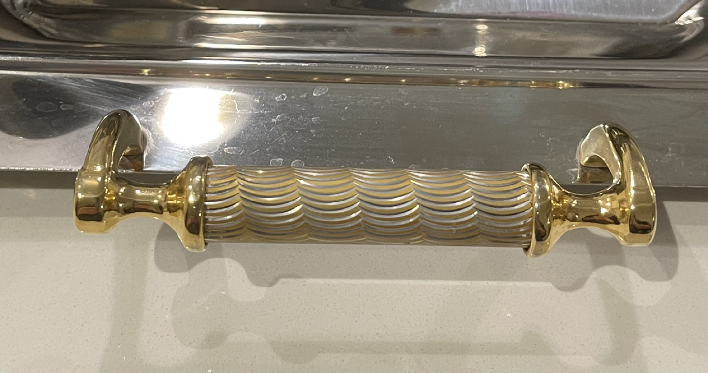 Vintage Freddi F.B.G. Serving platters plated with gold 🎁 image indicator(5)