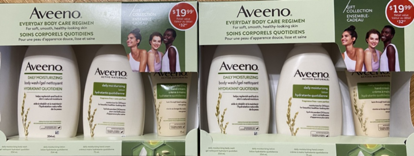 Aveeno gift set #christmasholidaygifts