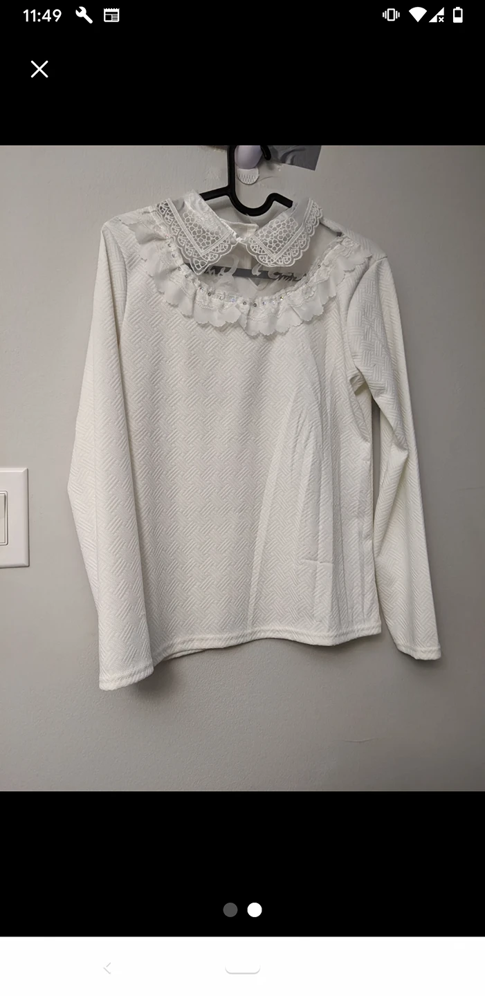 white shirt blouse from Asian market - photo 2