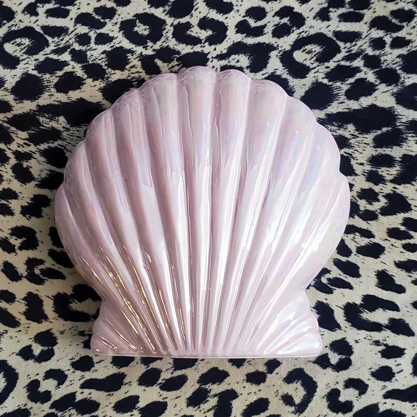 iridescent pink shell