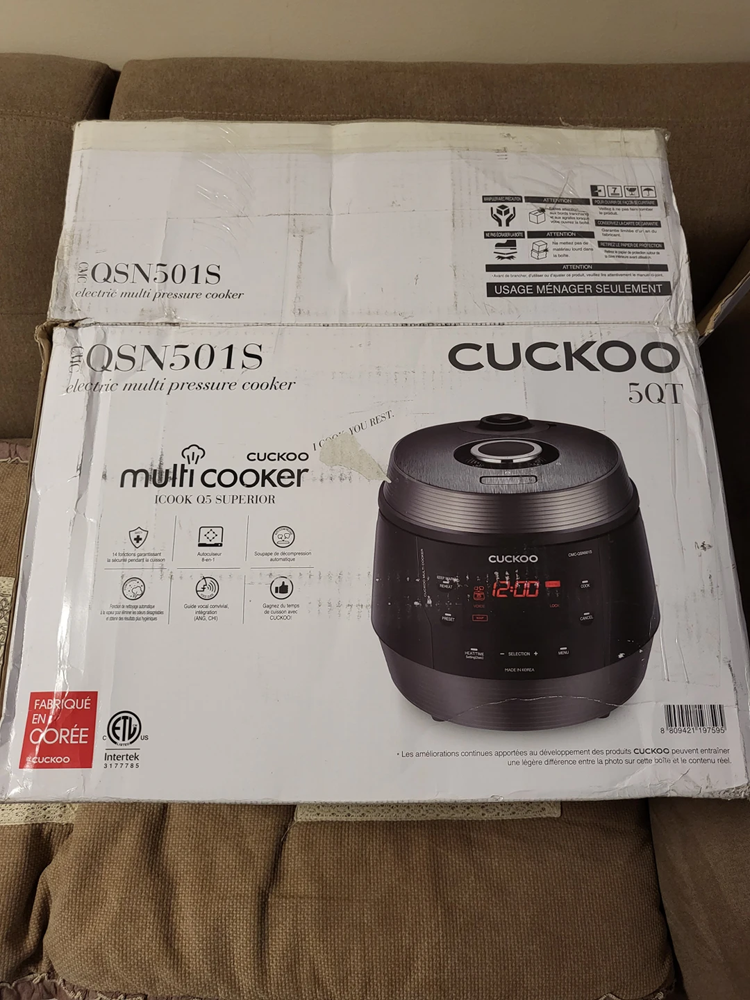 Cuckoo 8-in-1 Multi Pressure Cooker 5-Qt CMC-QSN501S - photo 4