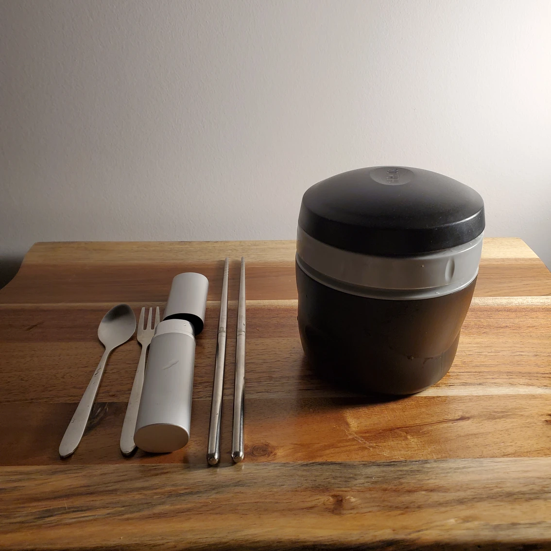 Thermos Insulated 240 ml Snak Jar with utensil set thumbnail