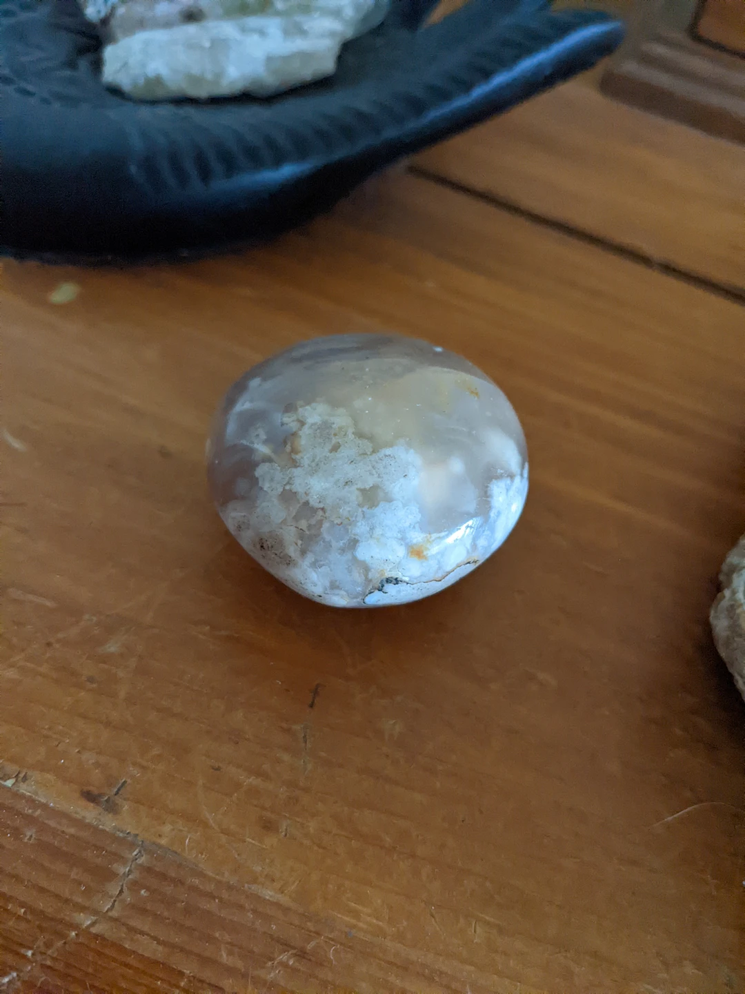 Flower Agate Palm Stone - photo 3