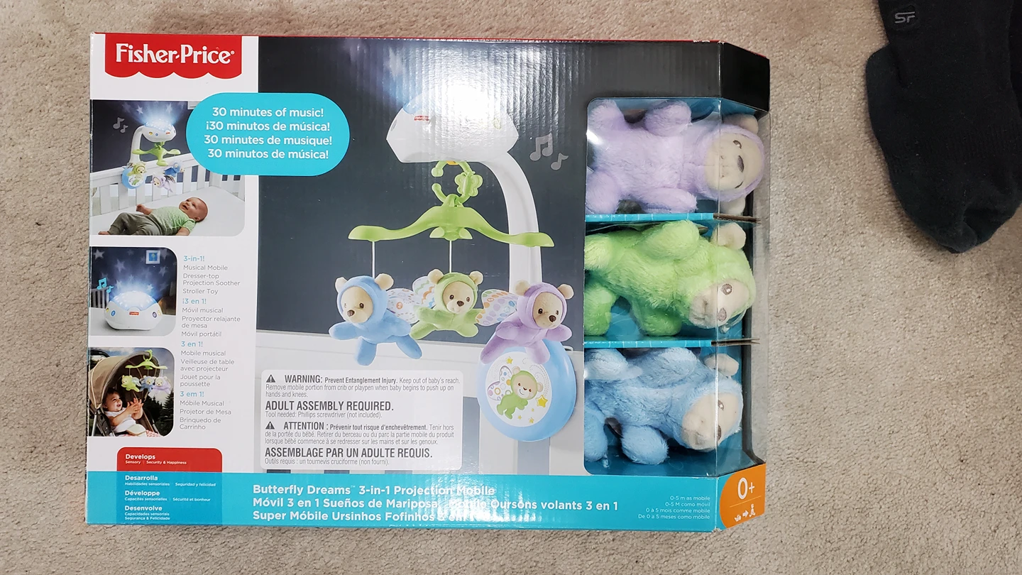 Fisher-Price Butterfly Dreams 3-in-1 Projection Mobile