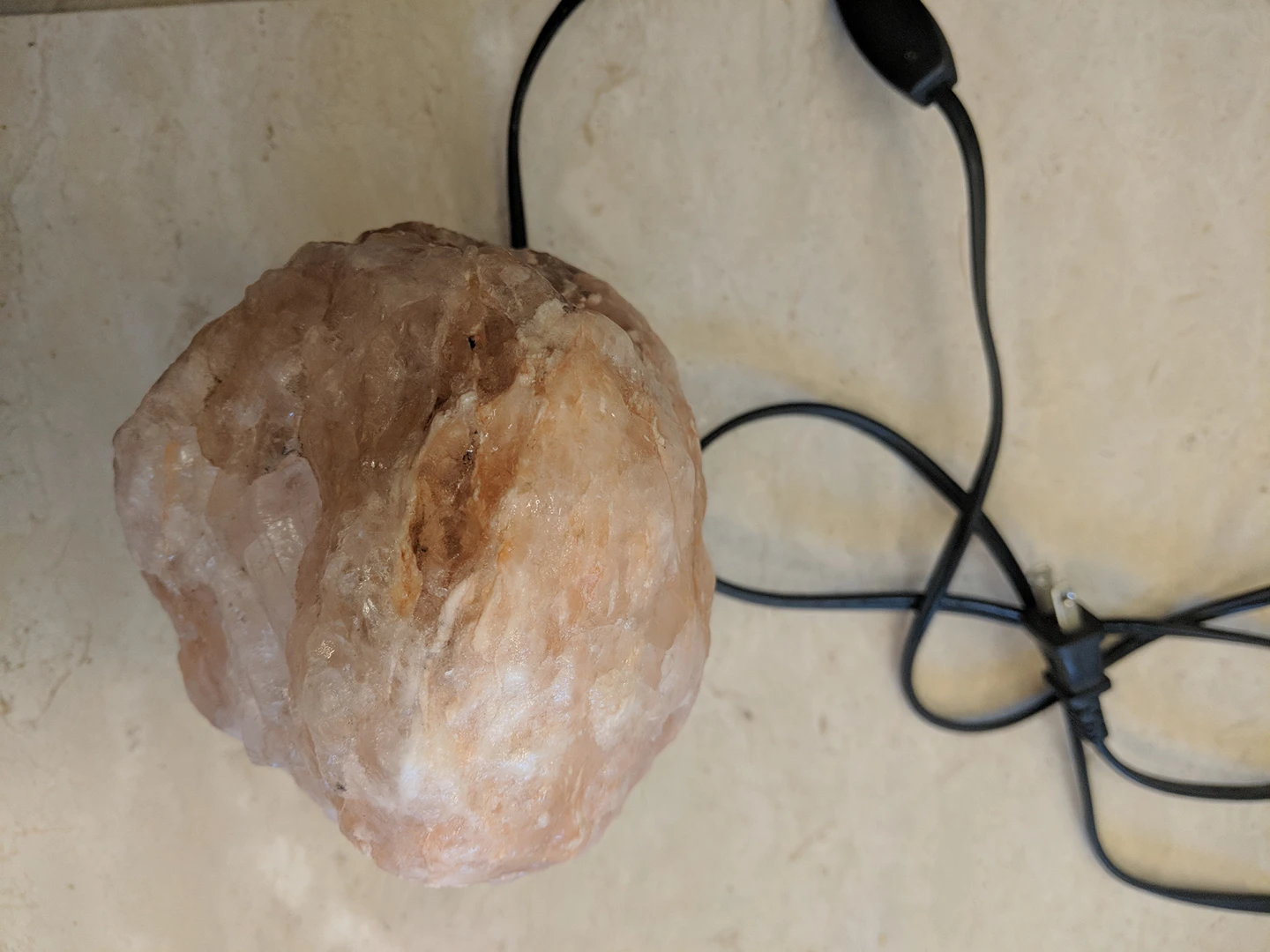 Pink rock salt lamp crystal - photo 2