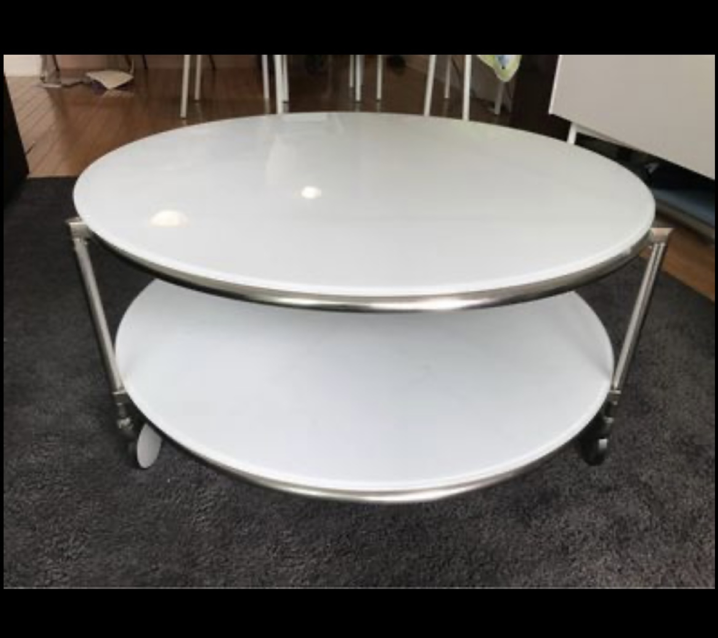 Coffee table with wheels - photo 3