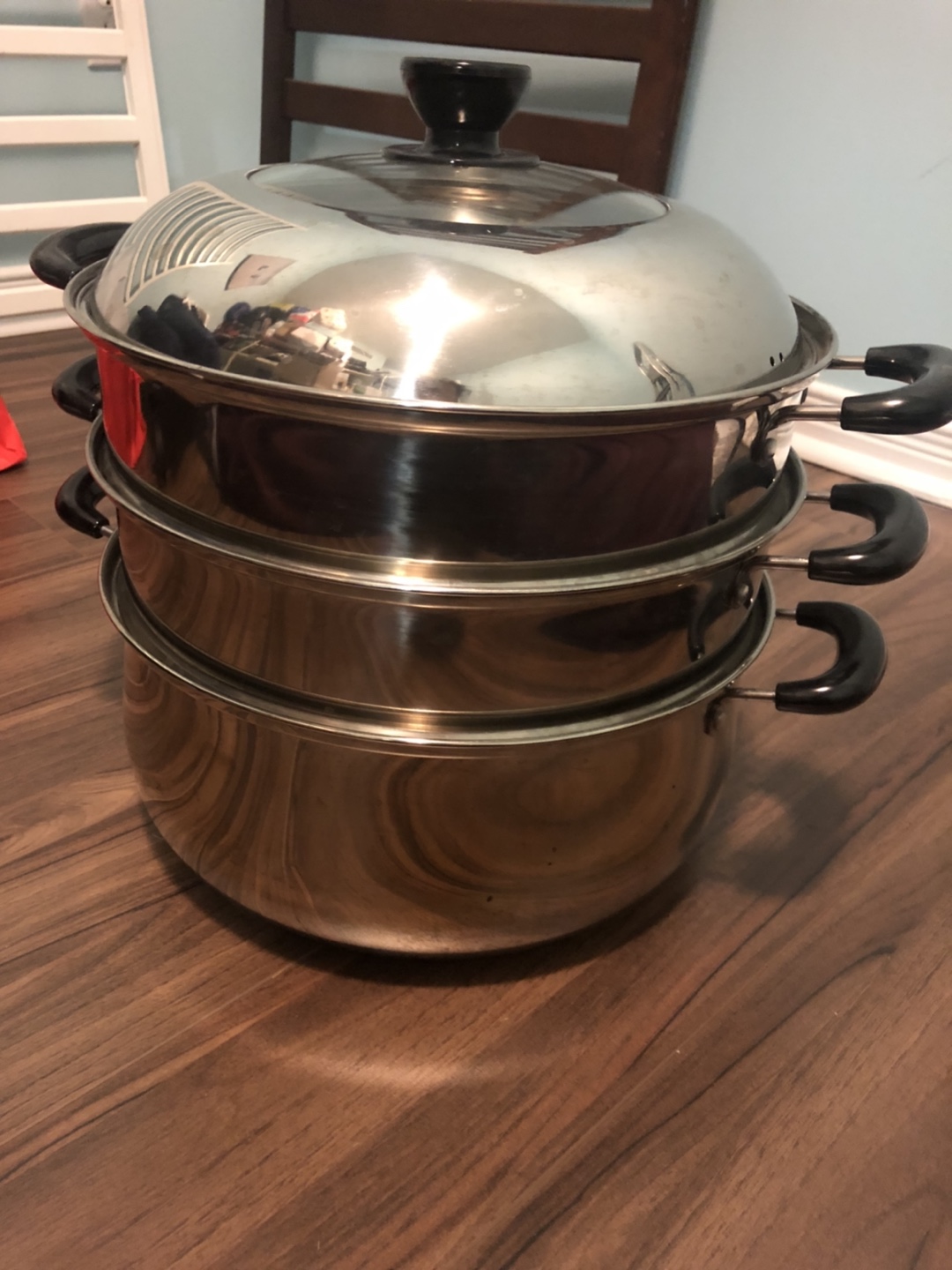 🎁 Stainless-Steel Steamer 3-Layers 2-Trays 30cm thumbnail