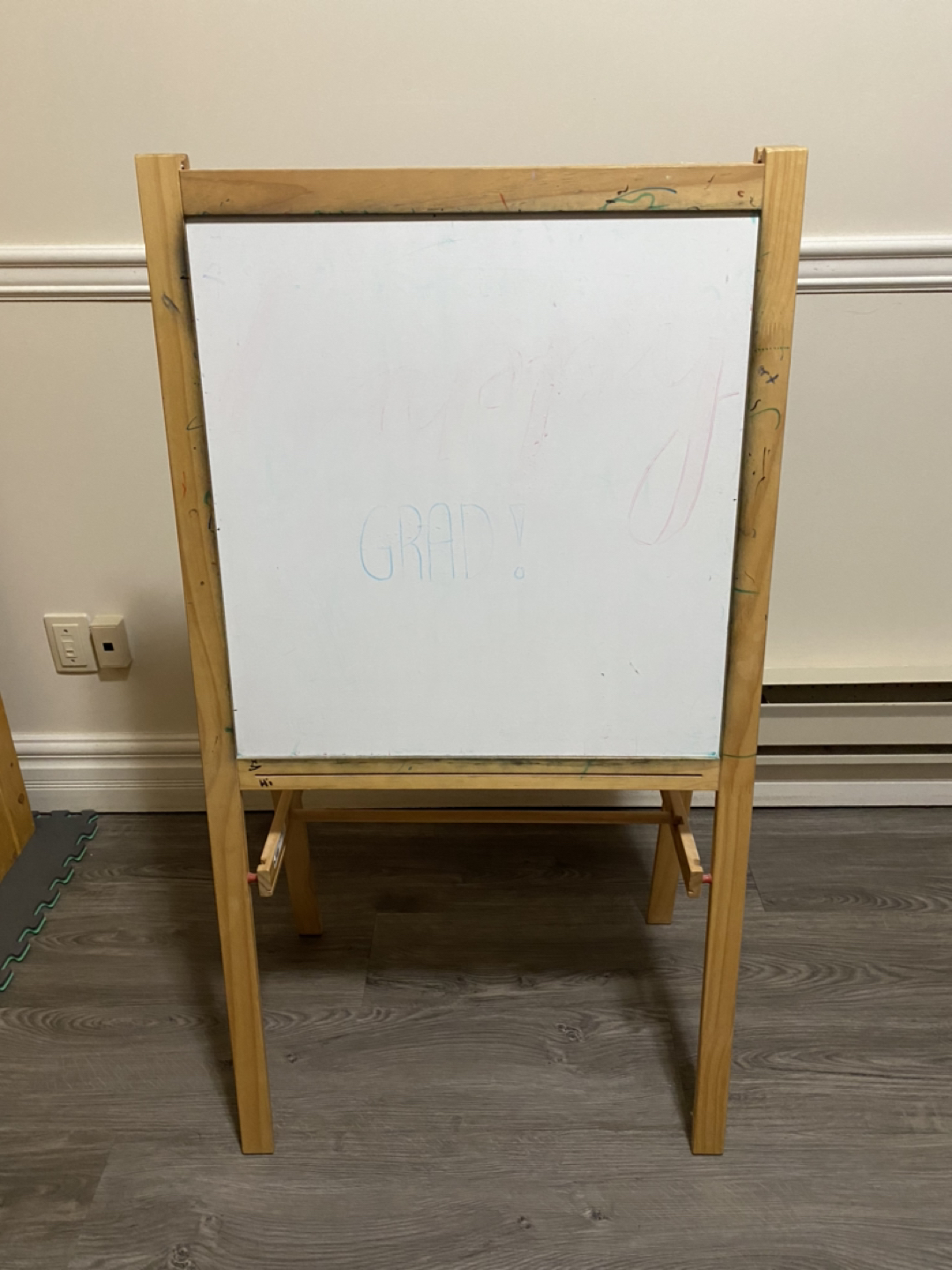 ikea whiteboard and blackboard easel - photo 2