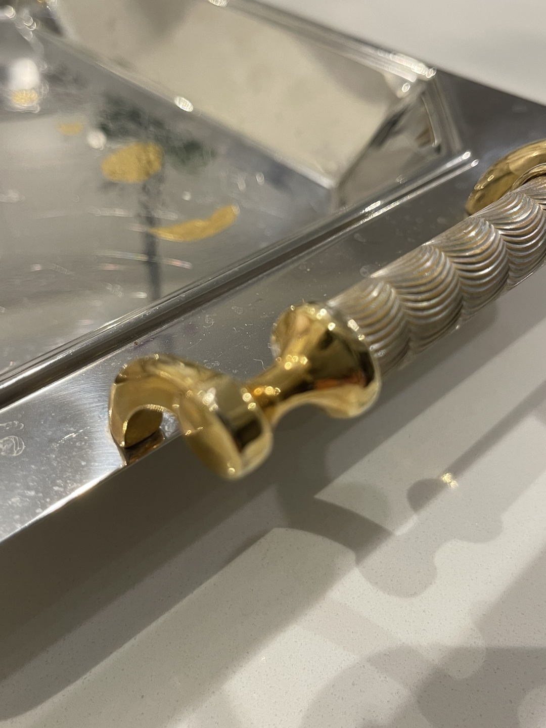 Vintage Freddi F.B.G. Serving platters plated with gold 🎁 image indicator(4)