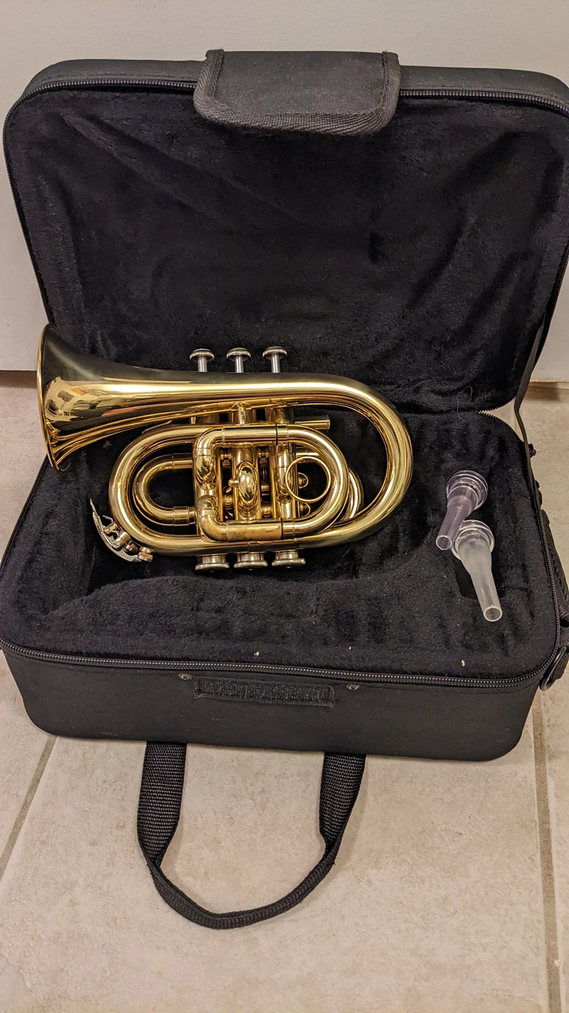 Old pocket trumpet thumbnail