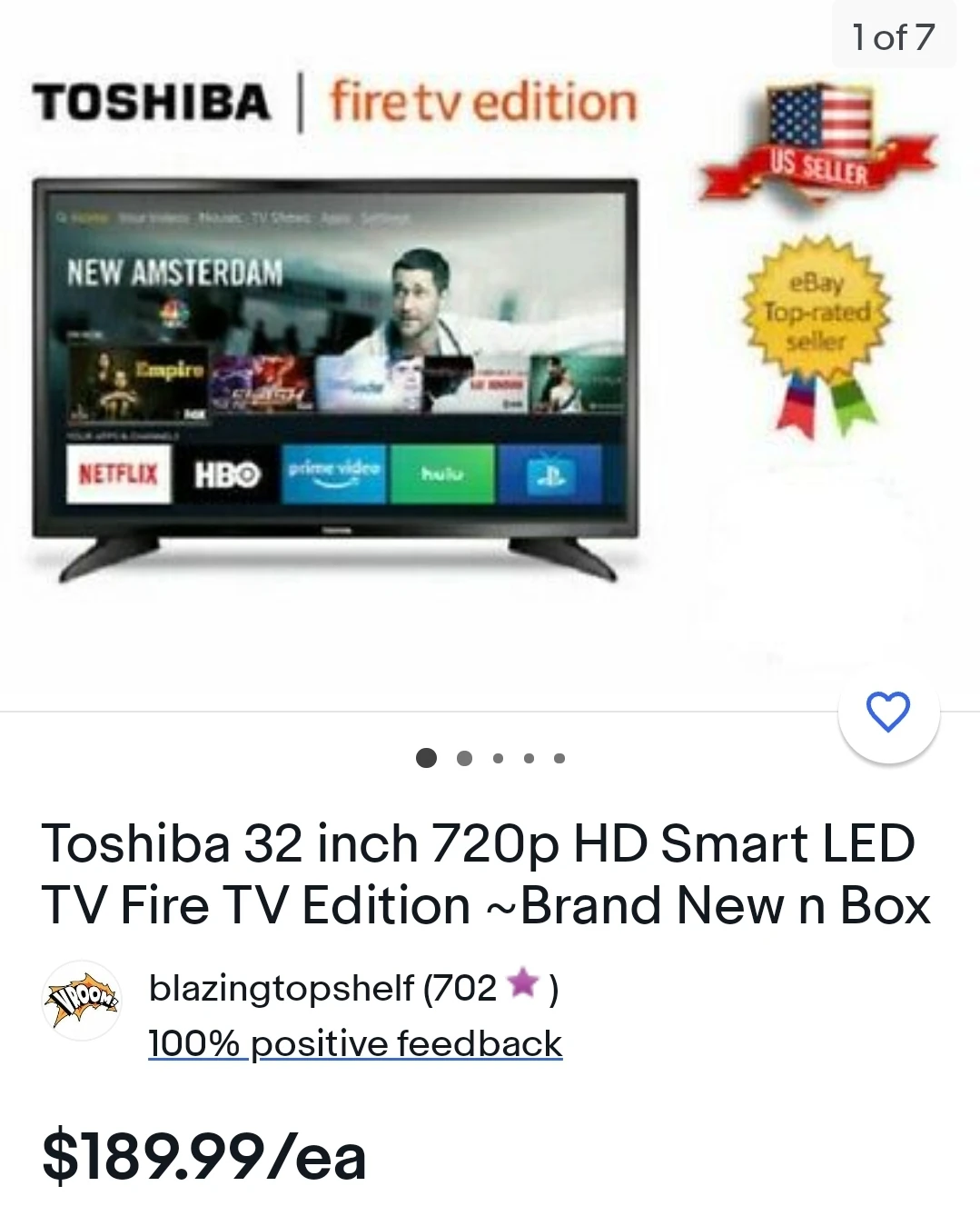 toshiba 32" HD fire TV edition