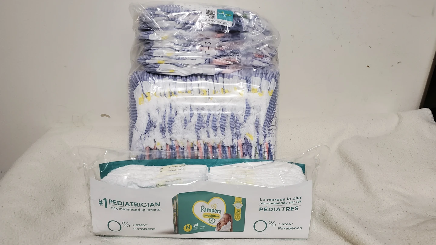 Free newborn diapers and 2T-3T pull ups with any purchase