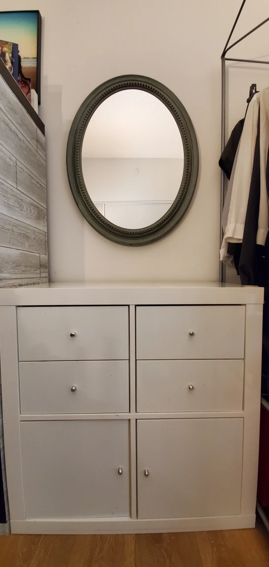 Ikea KALLAX Shelf unit + Mirror (dressing table) thumbnail