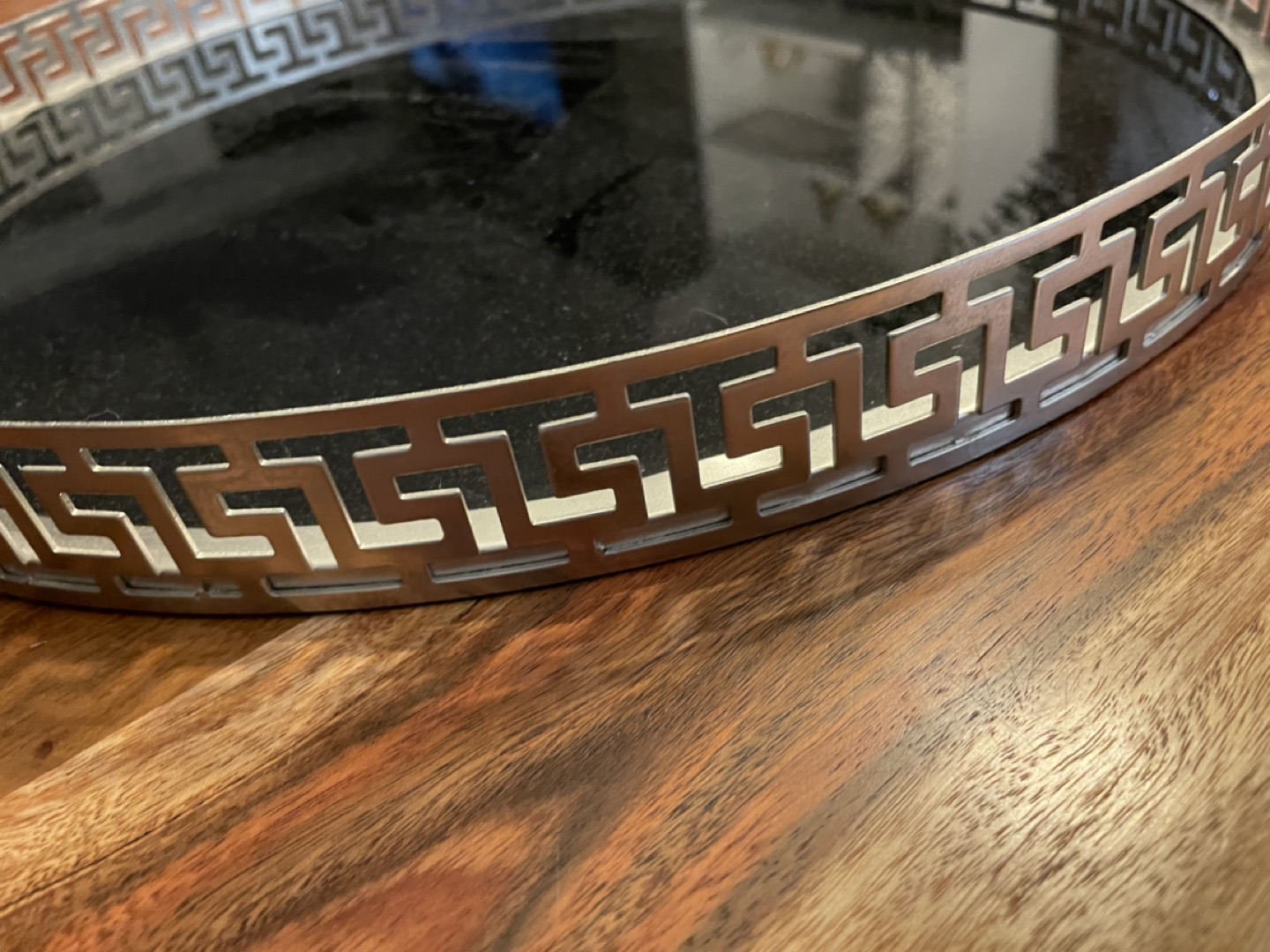 Black glass tray - photo 3