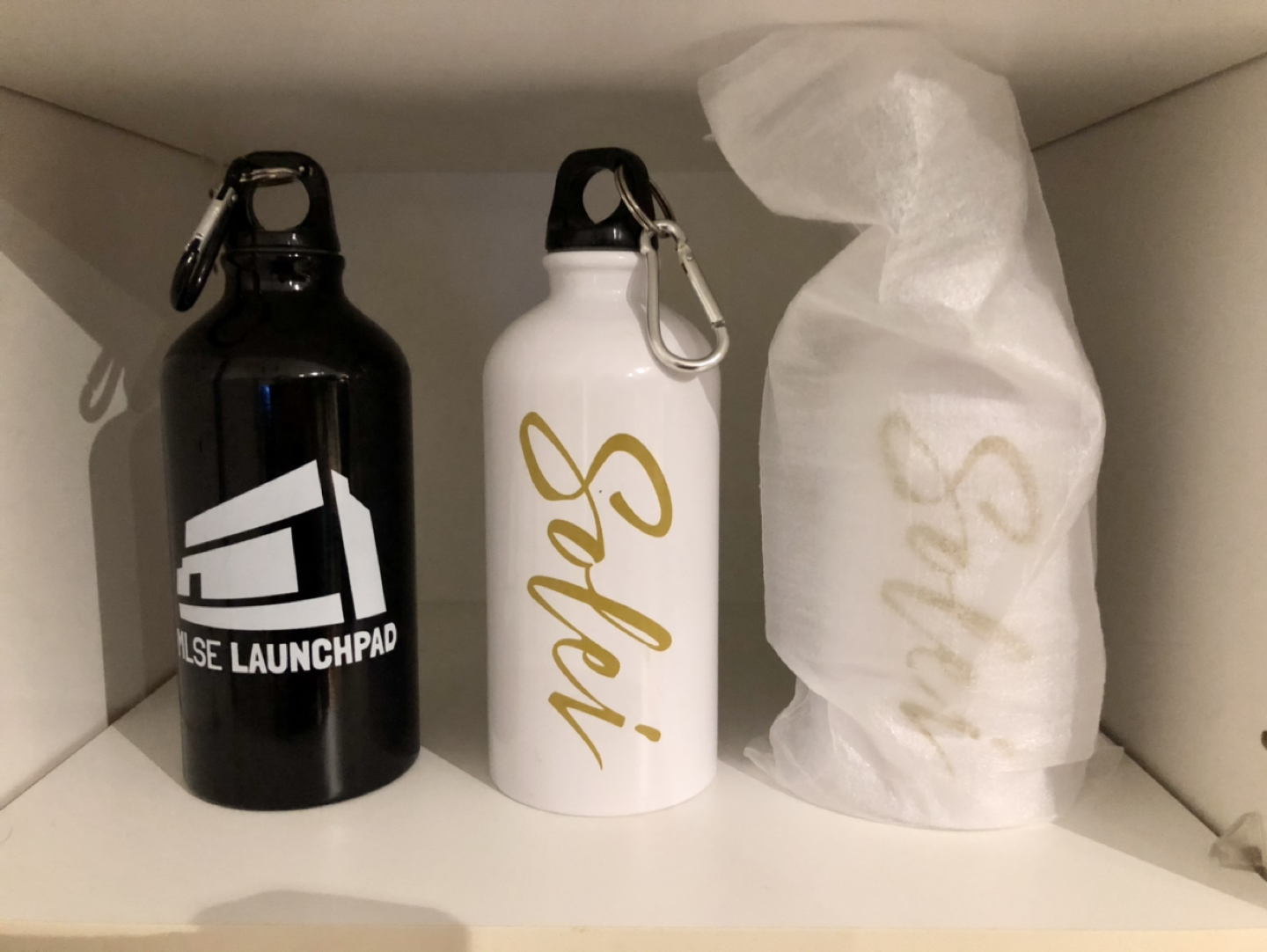Water bottle with carabiner thumbnail