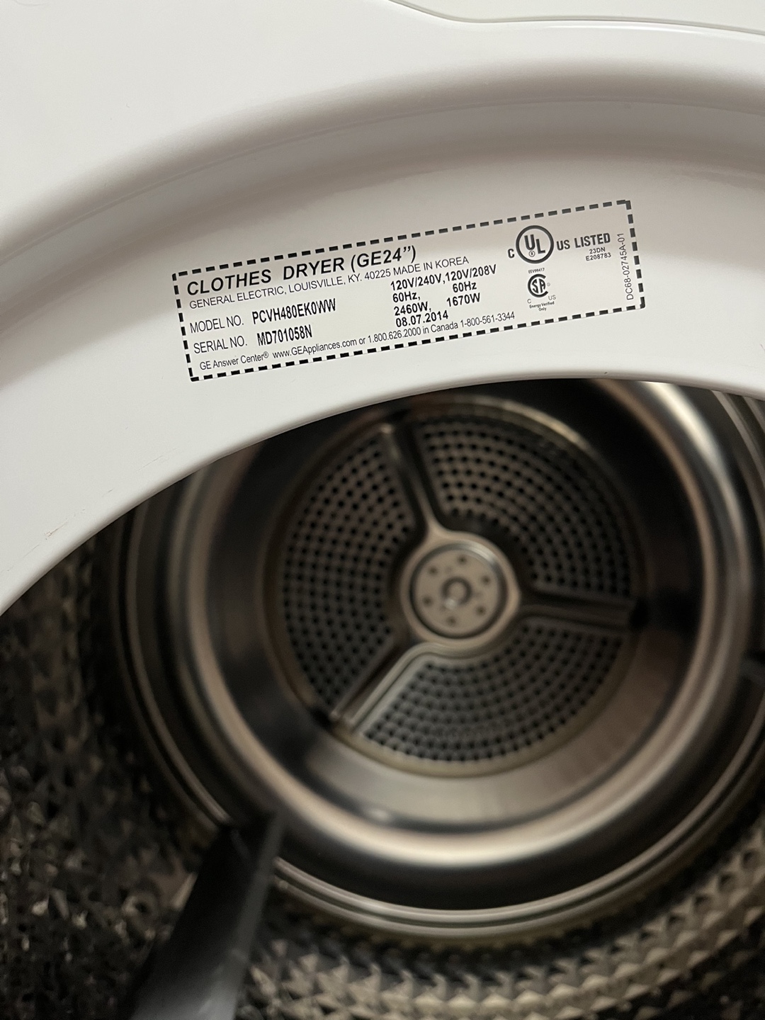 GE Dryer (24”) - photo 4