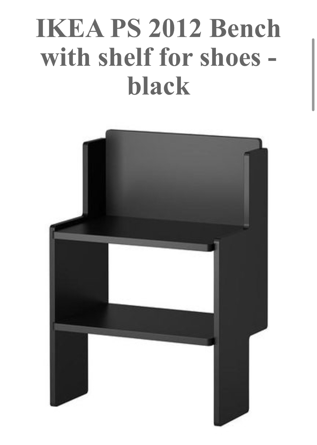Discontinued IKEA wall shoe bench thumbnail