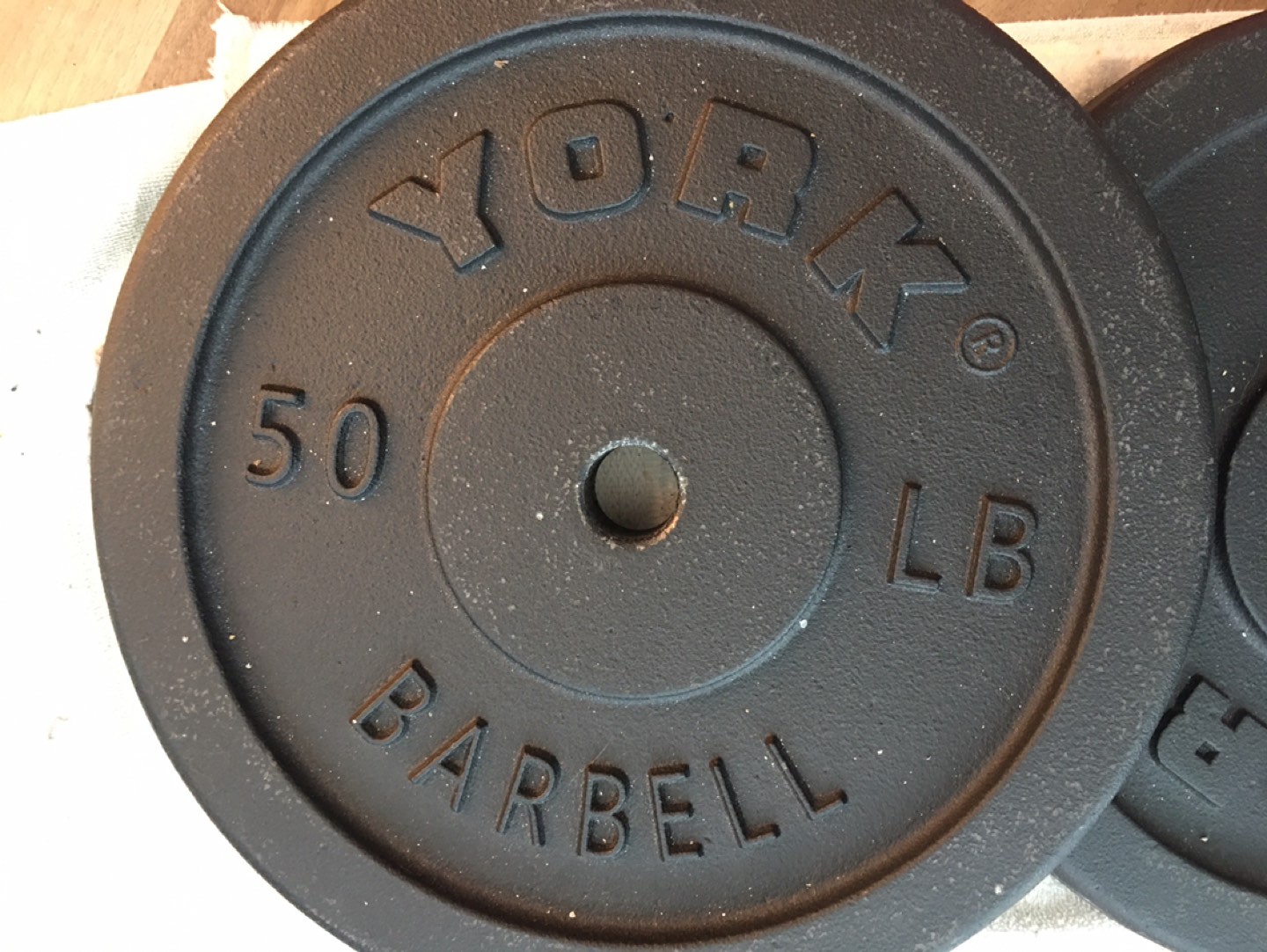 Two standard 50 lb Weight Plates  thumbnail