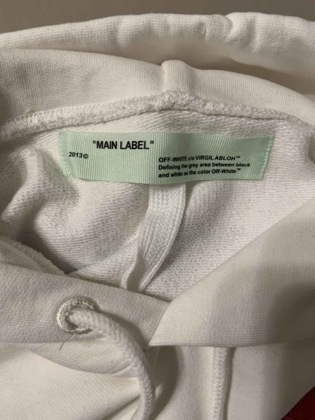 Main label off-white TM White hoodie - photo 4