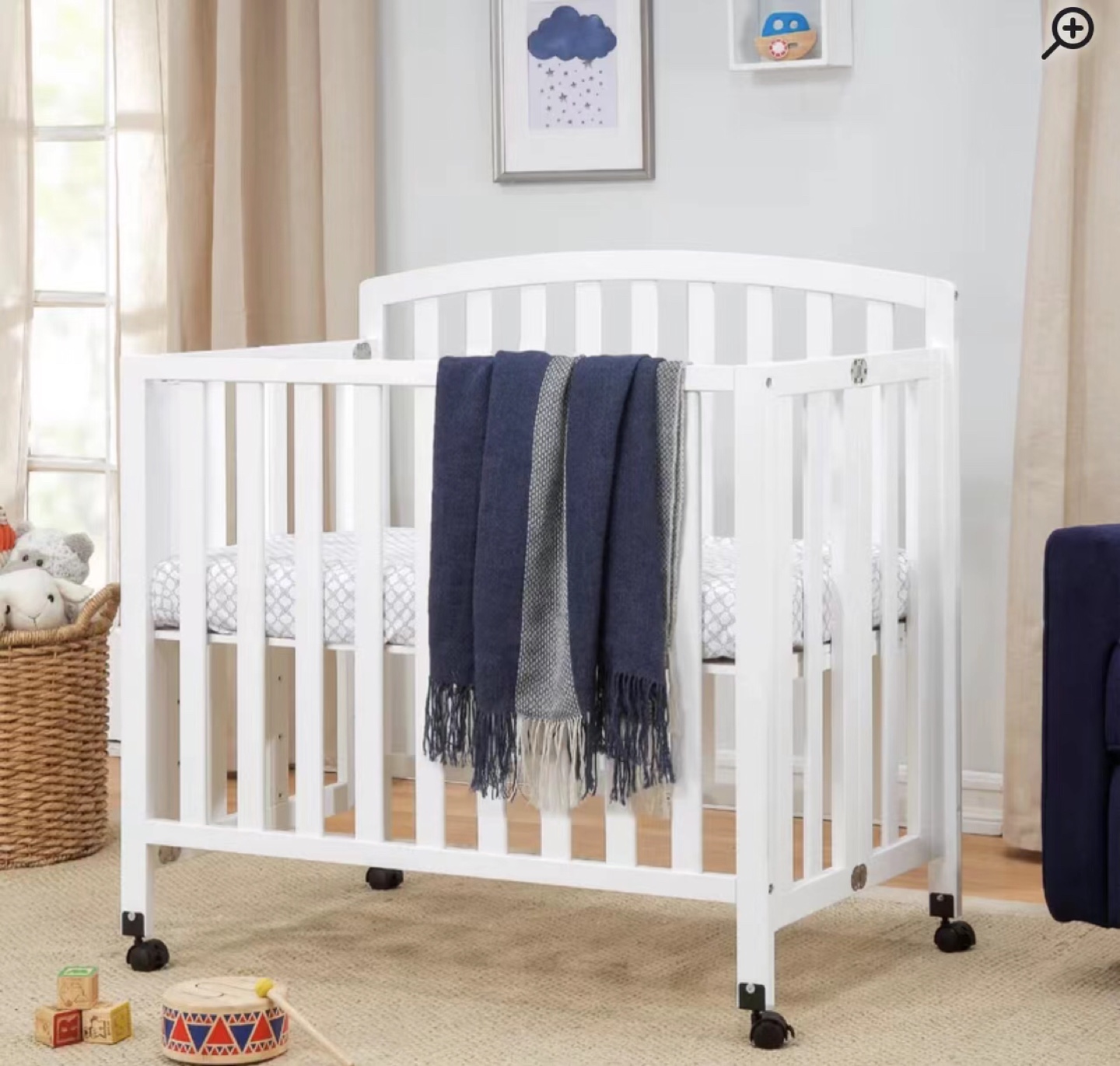 Dylan 3-in-1 Convertible Portable Crib - photo 3